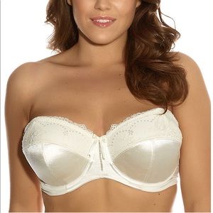 Elomi ivory strapless bra 34HH UK size